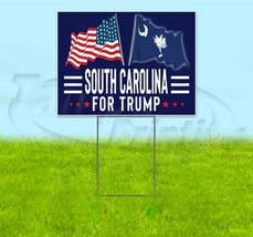 South Carolina For Trump 18x24 Yard Sign With Stake Corrugated Bandit 2024 - £20.54 GBP+
