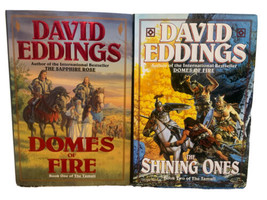1 &amp; 2 The Tamuli Series David Eddings HCDJ 1ST/1ST Domes Of Fire &amp; Shini... - £22.35 GBP