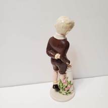 Vintage Holland Mold Figurine of Victorian Boy, Hand Painted and Signed Su'Ben image 5