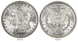 US 1 Dollar &quot;Morgan Dollar&quot; 1891 - £28.16 GBP