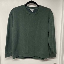 Orvis Classic Collection Womens Olive Green Cropped Pullover Sweatshirt ... - $25.74