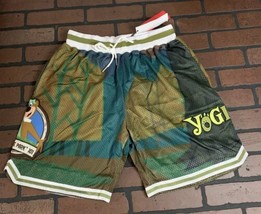 Yogi Orso Jellystone Park Headgear Classics Pantaloncini da Basket ~ Mai Worn ~ - £38.18 GBP+