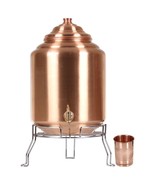 16L Copper Water Dispenser - Premium Handcrafted Jug for Natural Cooling - £193.71 GBP
