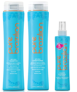 PURE BRAZILIAN  Anti-Frizz Shampoo, Conditioner, Miracle Conditioner Trio - £60.75 GBP