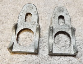 1&quot; Conduit Clamp Backs 2 each Malleable Iron Spacer 2 Hole NOS USA 254Z - $4.49