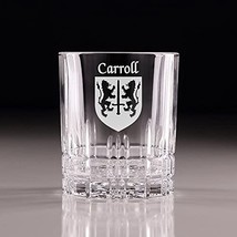 Carroll Irish Coat of Arms Perfect Serve Cut Glass Tumbler - Set of 4 - £59.77 GBP