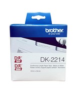 Brother DK-2214 Continuous Paper Label Roll (100 Feet, 1/2&quot; Wide) - £19.97 GBP