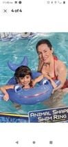 Bestway H20 Go! Inflatable Animal Shaped Swim Ring New Blue Whale 3-6 Ye... - $12.32