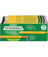 Ticonderoga Golf Wood-Cased Pencils, Pre-Sharpened, 2 HB, With, 72 Count - £8.21 GBP