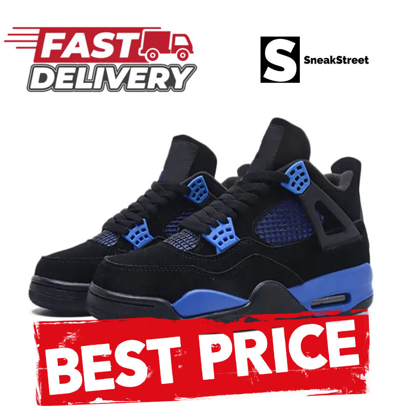 Sneakers Jumpman Basketball 4, 4s - Blue Thunder (SneakStreet) high quality