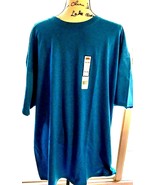 NWT Men’s Fruit of the Loom Blue 3XL TShirt New Cotton Polyester SKU 044-03 - £20.45 GBP