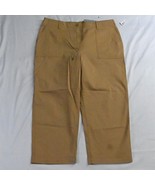 NEW Talbots 16P Khaki High Waist Patch Pocket Straight Womens Chino Crop... - $36.39