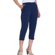 H by Halston Brushed Modal Pull-On Cropped Pants Navy Petite X-Large A30... - £20.86 GBP