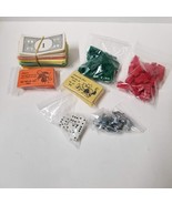 Monopoly Replacement Dice Movers Parts Houses Hotels Money Chance Lot - $10.89