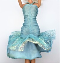 Mattel Barbie Vintage Fashion Dress Blue Dancing Dress - $7.00