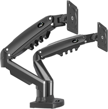 Full Motion Swivel Dual Monitor Desk Mount Stand Gas Spring for Two Screens - $1,635.50 MXN