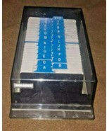 Vintage ROLODEX VIP-24C Covered VIP File Complete with 2&quot;x4&quot; Cards and D... - £30.07 GBP