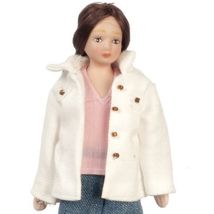 Lady Doll Dressed Mother G7631 Porcelain Dollhouse Miniature - $12.30
