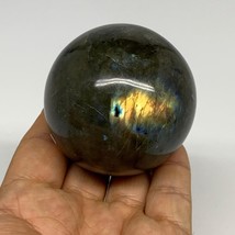 268.5g, 2.3&quot;(57mm), Labradorite Sphere Gemstone,Crystal @Madagascar, B29876 - £26.89 GBP