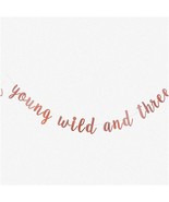Sparkling Rose Gold Wild and Three Celebration Kit - Perfect for Baby Sh... - $26.08 CAD