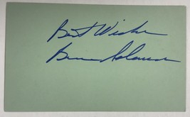 Bruce Solomon Signed Autographed Vintage 3x5 Index Card - $15.00