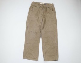 Vtg Gap Mens 31x29 Faded Miner Wide Leg Reinforced Double Knee Button Fly Pants - £71.09 GBP