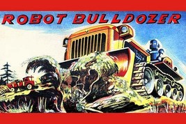 Robot Bulldozer - Art Print - £17.66 GBP+