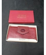 New Old Stock Buxton Womens Clutch Wallet Soft Leather Red Burgundy Wine... - €16,65 EUR
