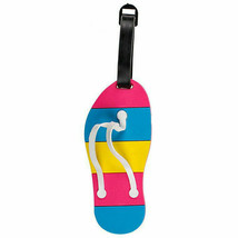 Luggage Name Tag Colorful Summer Flip Flop - $12.41