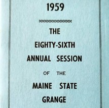 1959 86th Annual Maine State Grange Session Booklet Portland City Hall E85G - $29.99