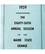 1959 86th Annual Maine State Grange Session Booklet Portland City Hall E85G - €25,73 EUR