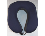 BLUE FOAM LUXURY MEMORY FOAM NECK TRAVEL AIRLINE CAR PILLOW W/ REMOVABLE... - $27.01