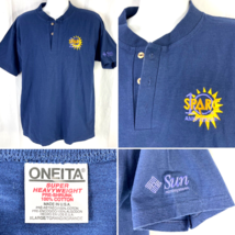 Sun Microsystems 1997 SPARC 10th Anniversary Vtg Henley Shirt sz L/XL Me... - $57.89