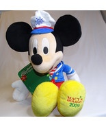 Macys Disney Mickey Mouse Plush Sailor Holiday Edition Soft Stuffed Toy ... - $11.64