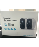 2xSmart Security Cameras Indoor Outdoor Wireless 2.4GHz Wifi New - $40.32 CAD