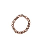 Copper Curb Chain Bracelet Vintage Arthritis Helper 7 Inches 35 Grams - £14.06 GBP