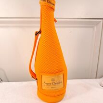 Veuve Clicquot Champagne Bottle Jacket Insulated Zippered Tote Orange me... - $16.00