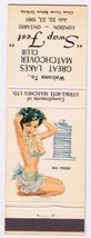 Matchbook Cover Well Stacked Great Lakes Matchbook Club Swap Fest 1961 - £1.55 GBP