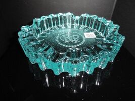 Luminoso  Teal / Blue Glass Ashtray by Rocky Patel 10" Diameter NIB image 2