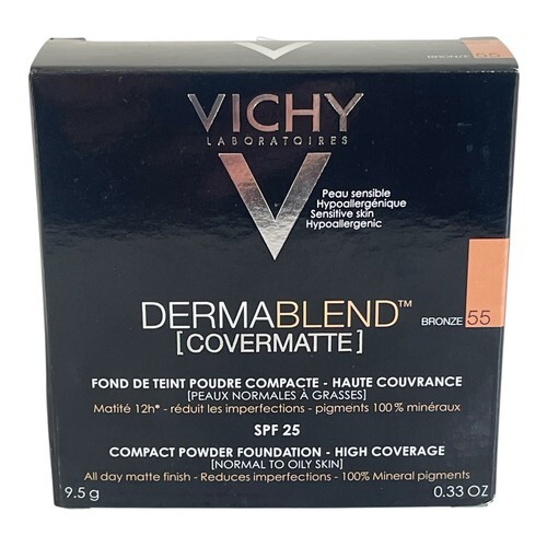 Vichy Dermablend Covermatte Compact Powder Foundation Colour 55 Bronze S... - $65.55