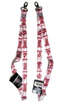 Los Angeles Rams Lanyard Key Chains Metal Clasp 19&quot;L X 1&quot;W Pink White Lot of 2 - £6.48 GBP