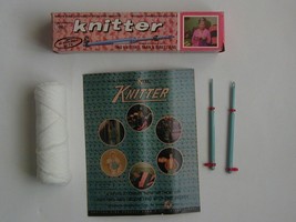 NIB The Original K-Tel Knitter Kit with 2 Knitters, Yarn, &amp; Instructions - $84.99