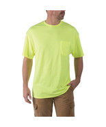 Walls Short Sleeve Working Man&#39;s Pocket Tees LARGE Hi Visible Yellow 2 Pack - $33.13 CAD