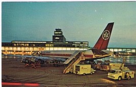 Postcard Montreal International Airport Montreal Quebec Air Canada DC 8 - £1.12 GBP