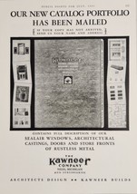 1931 Print Ad Kawneer Store Fronts,Windows,Doors,Architects Bronze Niles,MI - £16.16 GBP