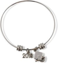 2018 Graduation Party Gifts for Her Bracelet Bangle Jewelry Charm Gift f... - £20.40 GBP