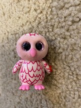 TY Beanie Boos - Mini Boo Figure - PINKY the Pink Owl (2 inch) - New Vinyl - £9.72 GBP