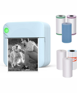 Pocket Mini Printer -  Portable Wireless Bluetooth Thermal Photo for Ios... - $27.71