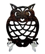 Vintage 1970&#39;s Cast Iron Owl Footed Trivet Hot Plate - £7.95 GBP