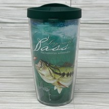 Tervis Guy Harvey Largemouth Bass 16 oz Tumbler Fishing Blue/Green with Lid - £12.37 GBP
